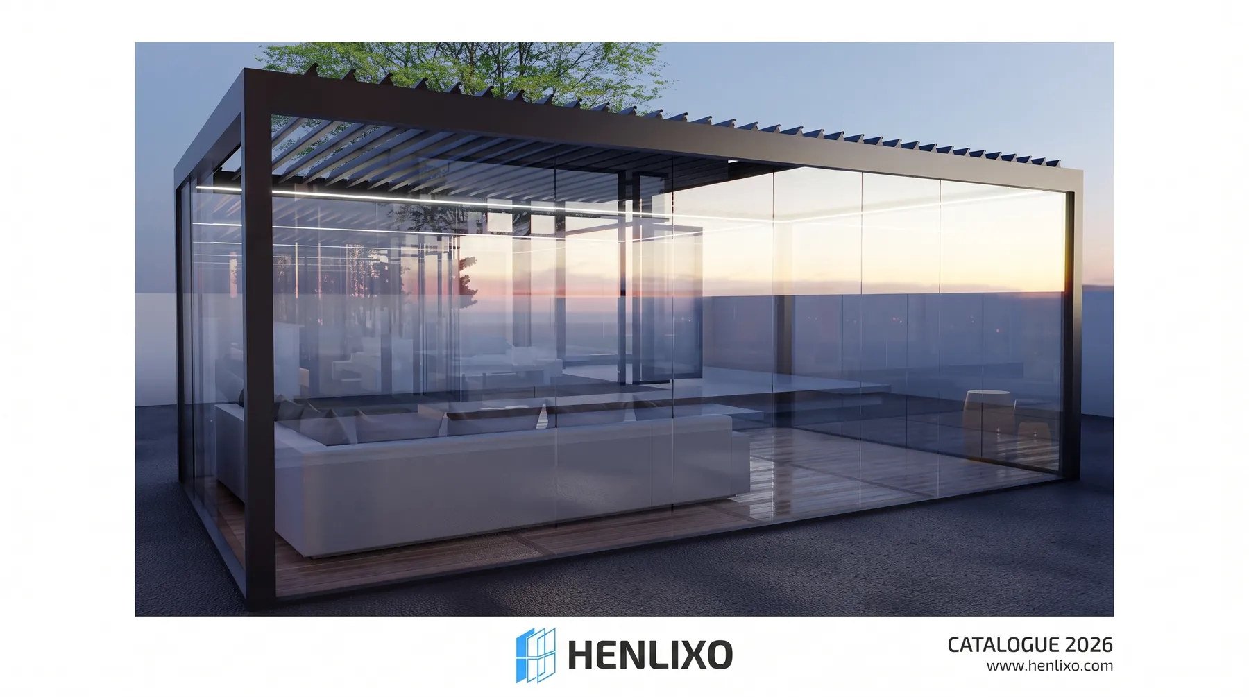 HENLIXO GLASS sliding wall panels
